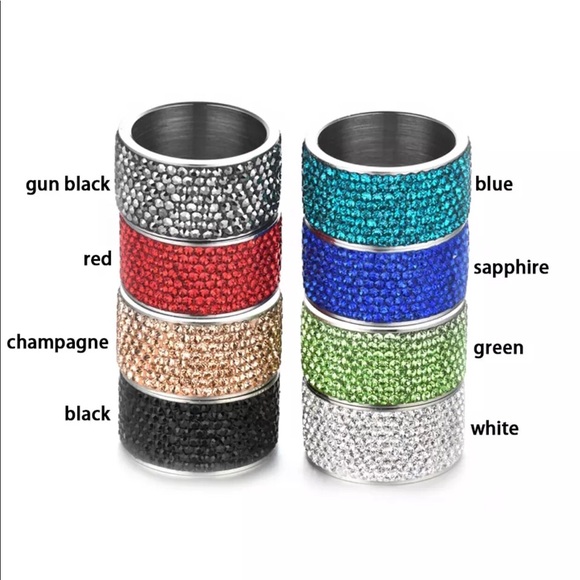 Stainless Steel CZ Crystal Red Ring NW - Picture 5 of 6